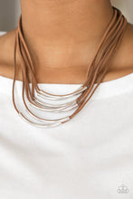 Load image into Gallery viewer, Walk The Walkabout Brown Necklace
