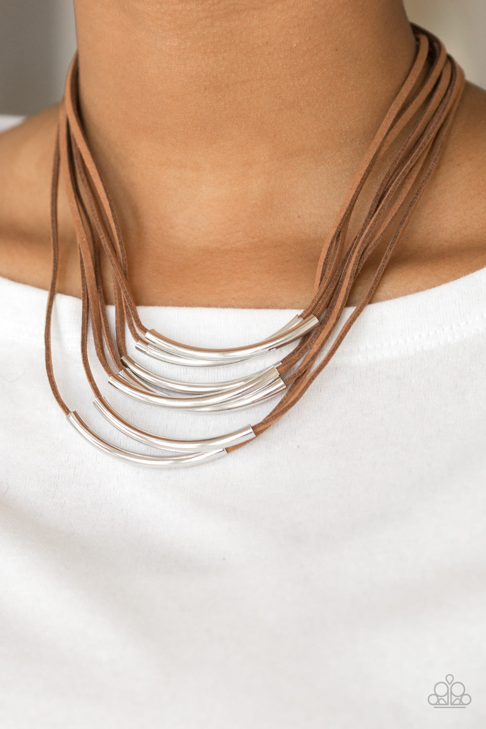 Walk The Walkabout Brown Necklace