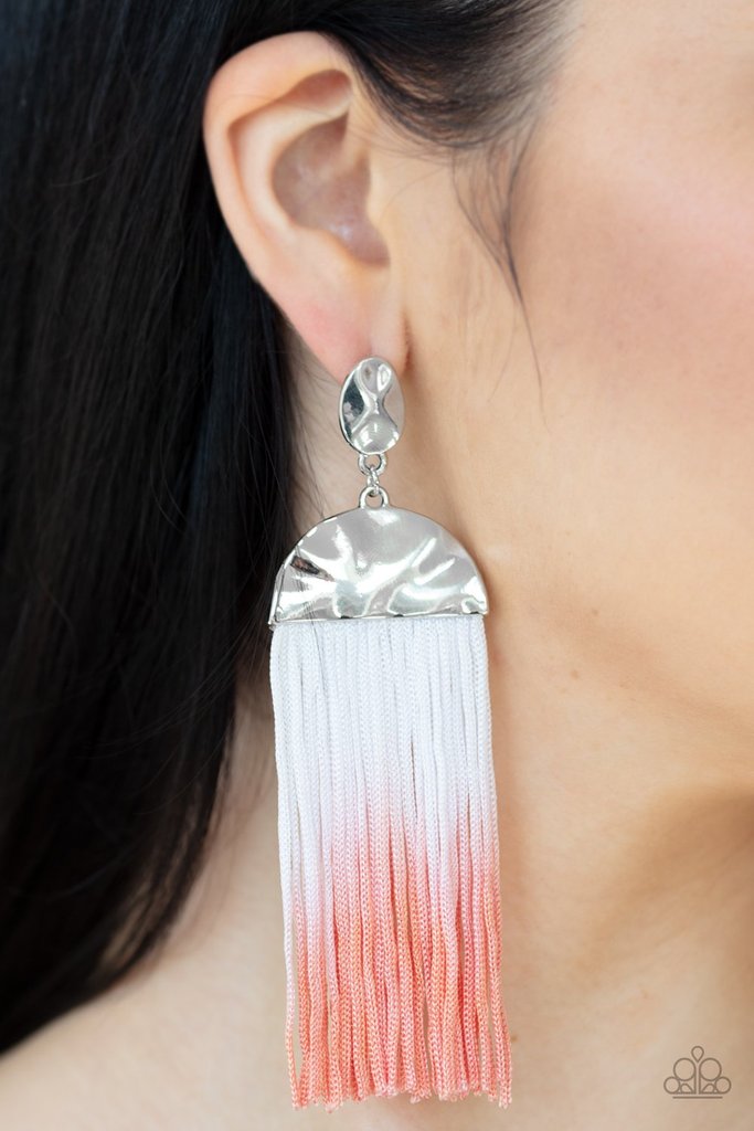 Rope Them In Orange earring