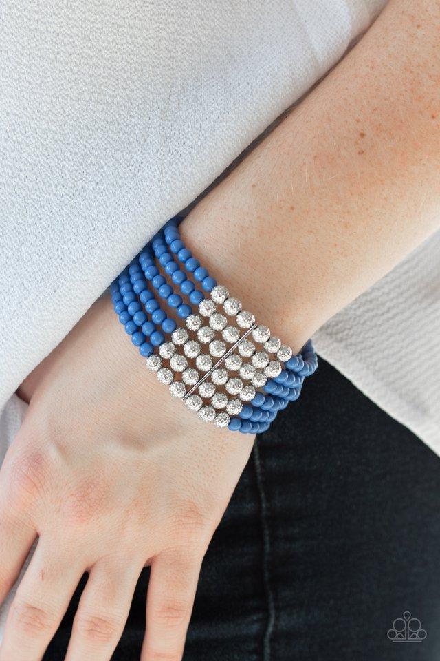 Layer It On Thick blue bracelet