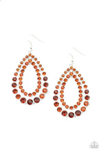 Load image into Gallery viewer, Glacial Glaze Brown Earring
