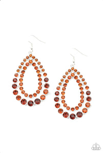 Glacial Glaze Brown Earring