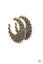 Load image into Gallery viewer, Funky Flirt Brass Earring
