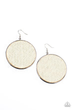 Load image into Gallery viewer, Wonderfully Woven White Earring
