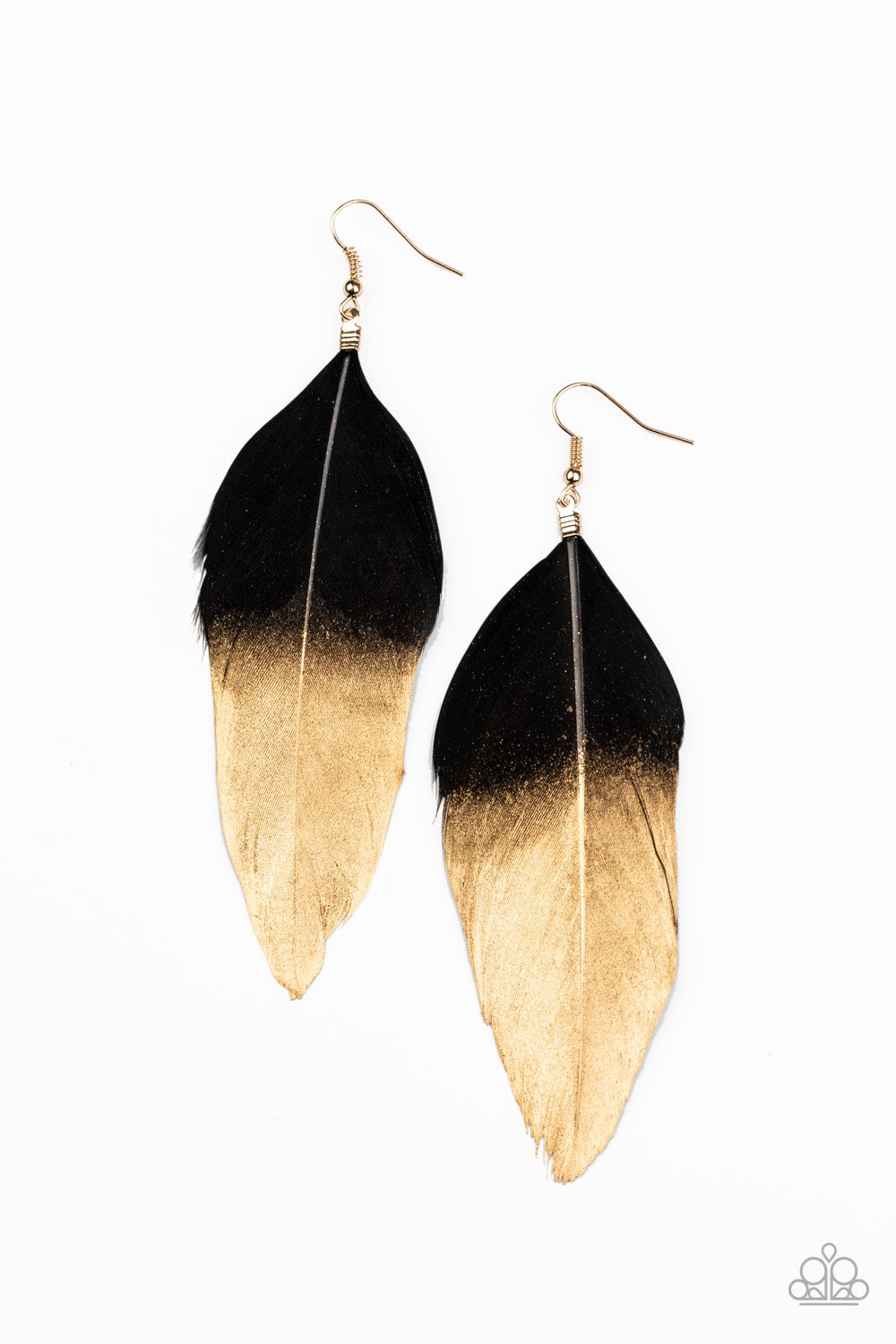 Fleek Feathers Black Earring
