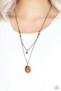 Time To Hit The ROAM Brass Necklace