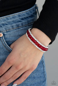 Glam-ified Fashion - Red Bracelet
