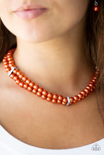 Load image into Gallery viewer, Put On Your Party Dress Orange Necklace
