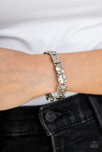 Load image into Gallery viewer, Hammered Harmony Silver Bracelet
