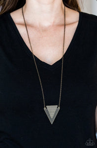 Ancient Arrow Brass Necklace