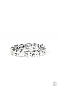 Hammered Harmony Silver Bracelet