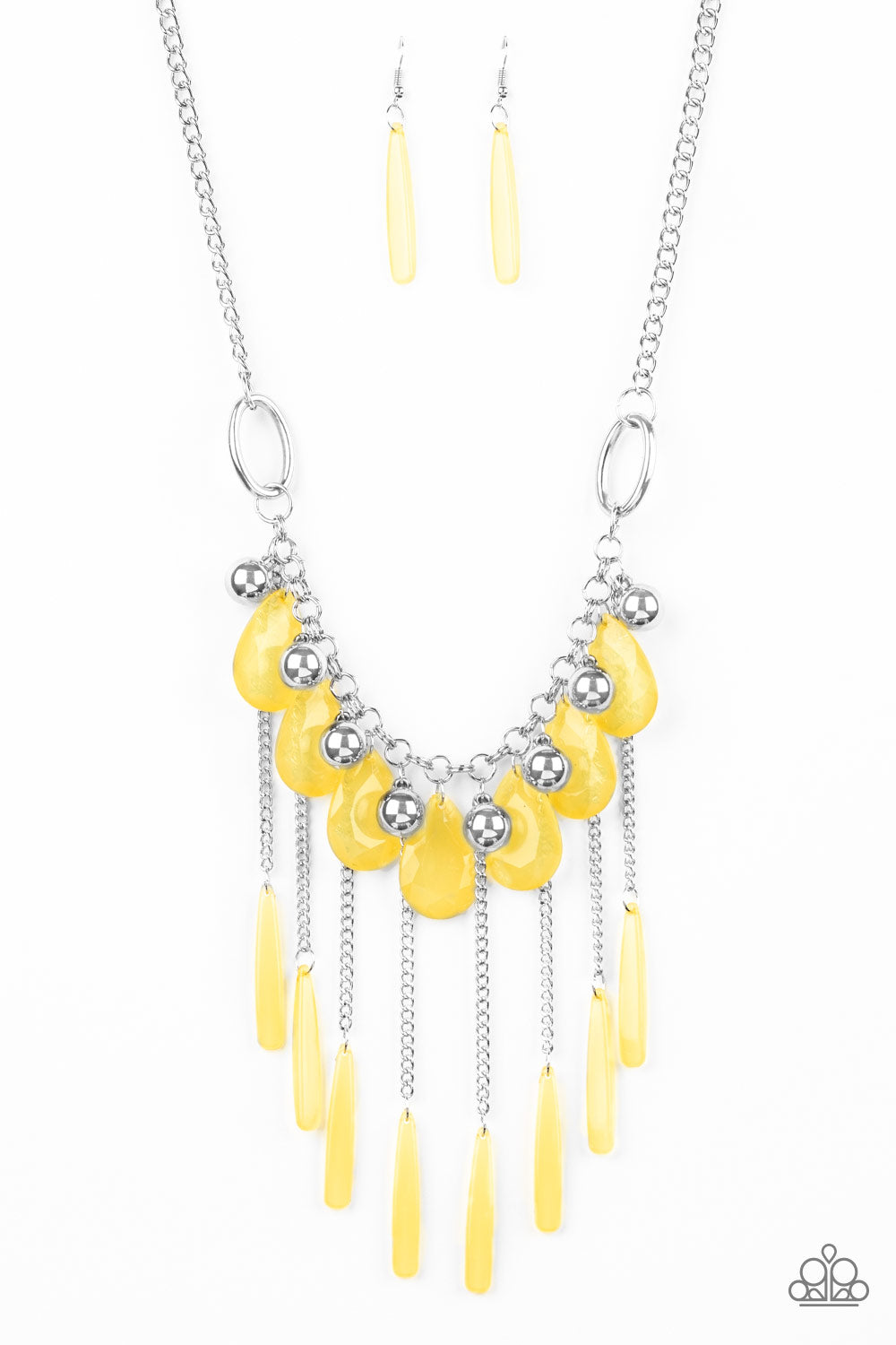 Roaring Riviera Yellow Necklace