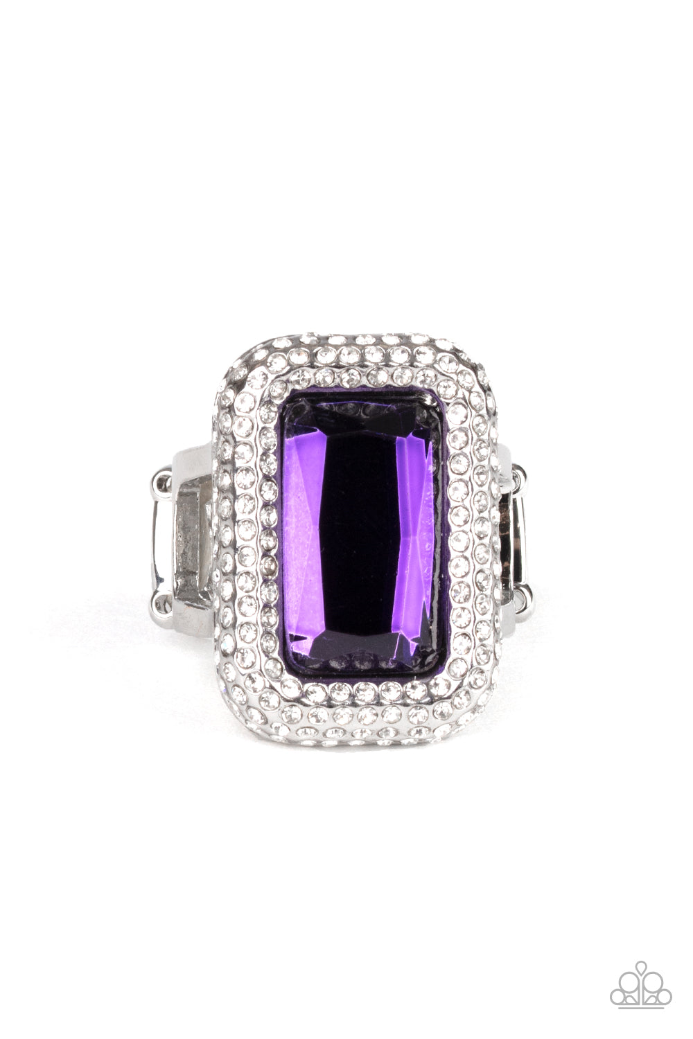 A Grand Statement Maker Purple  Ring