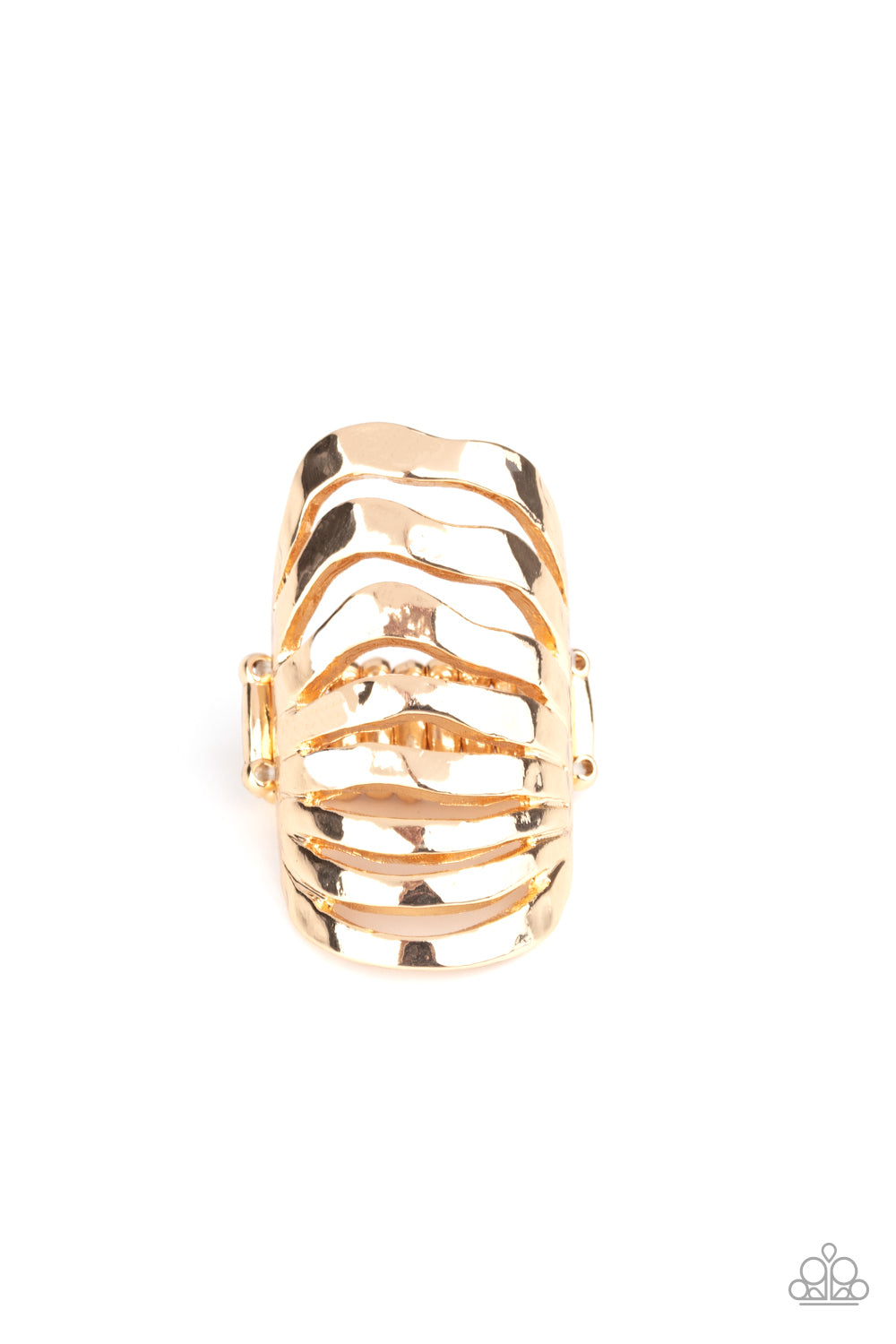 Sound waves Gold Ring