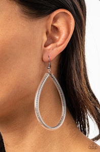 Just Encase You Missed It Black Earring