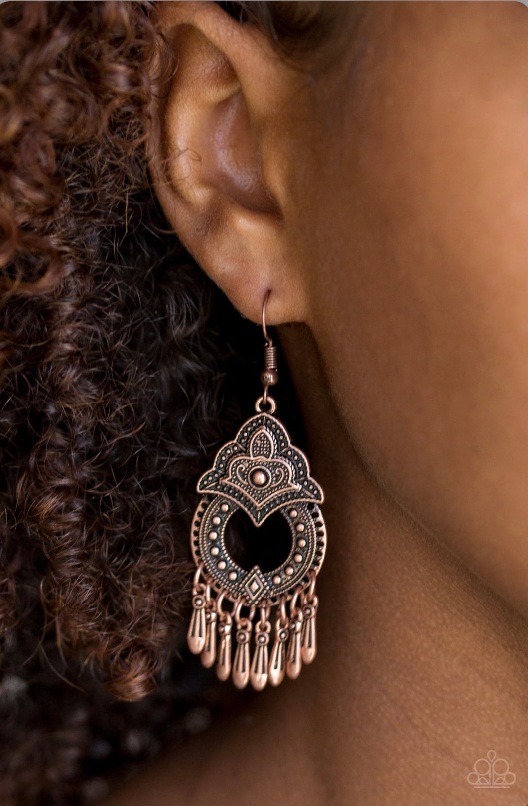 New Delhi native Copper Earring