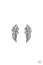 Load image into Gallery viewer, Feathered Fortune Silver Post Earring
