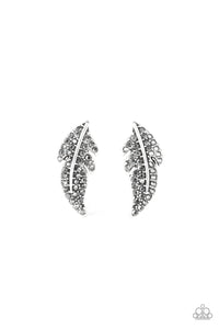Feathered Fortune Silver Post Earring