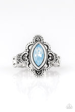 Load image into Gallery viewer, Glass Half Colorful Blue Ring
