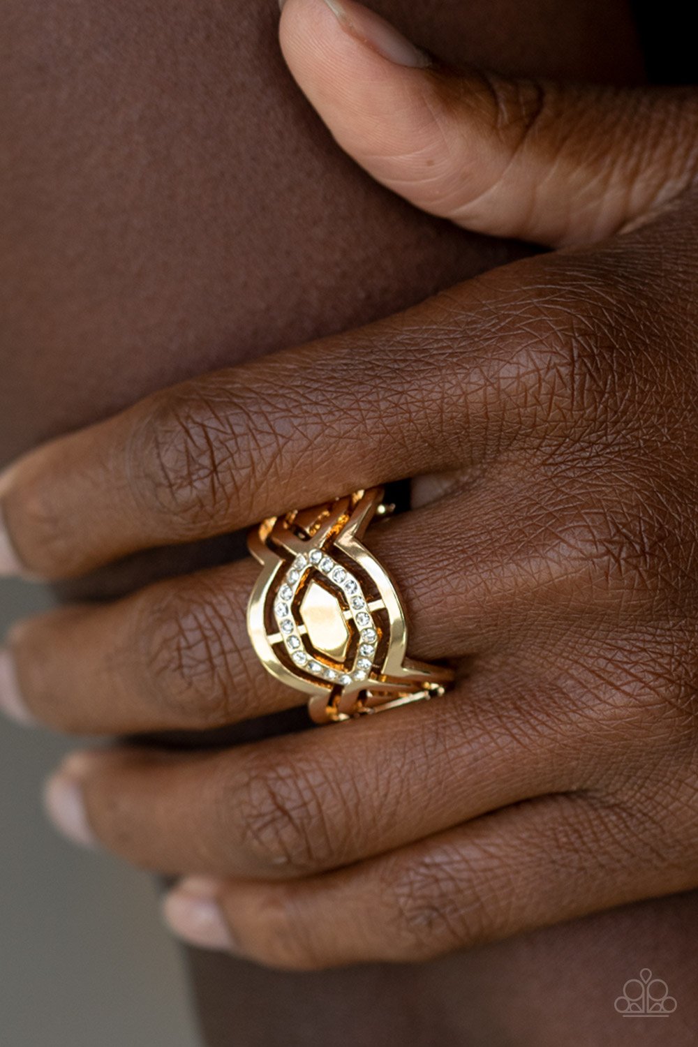 Divinely Deco Gold ring