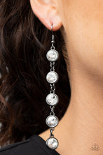 Load image into Gallery viewer, trickle down twinkle black earring
