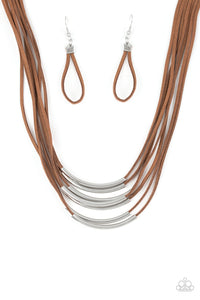 Walk The Walkabout Brown Necklace