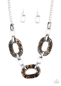 Sink Your Claws in Brown Necklace
