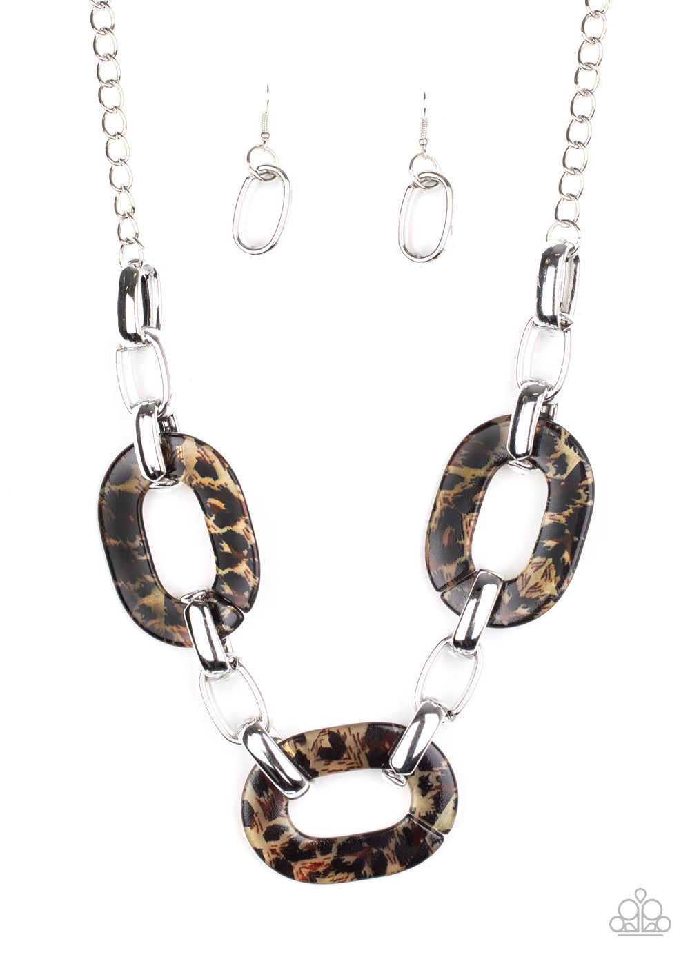 Sink Your Claws in Brown Necklace