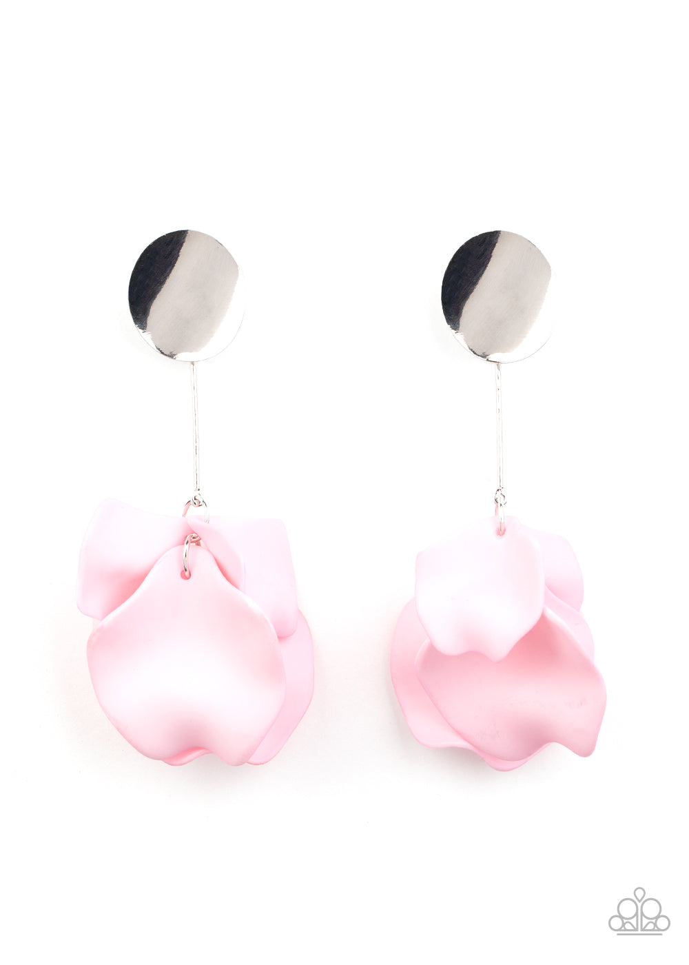 Petal Pathways Pink Post Earring