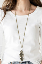 Load image into Gallery viewer, Free Bird Brass Necklace
