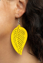 Load image into Gallery viewer, Tropical Foliage Yellow Earring
