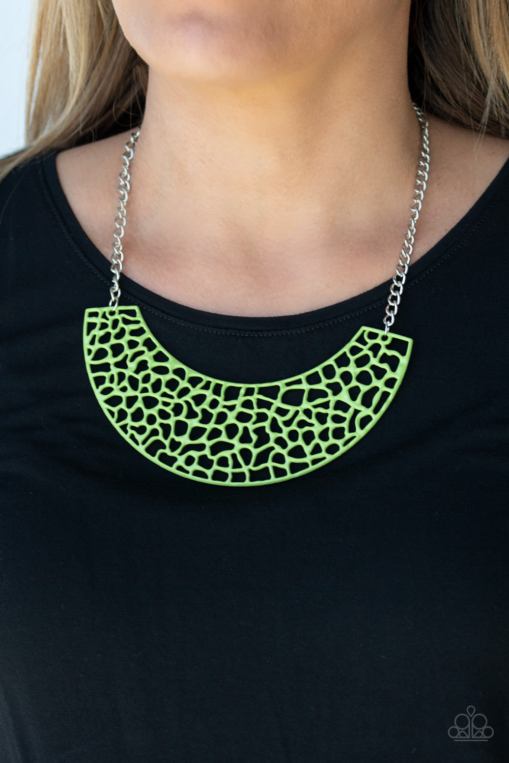 Powerful Prowl Green necklace