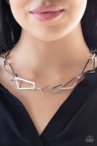 Shattering Records Silver necklace
