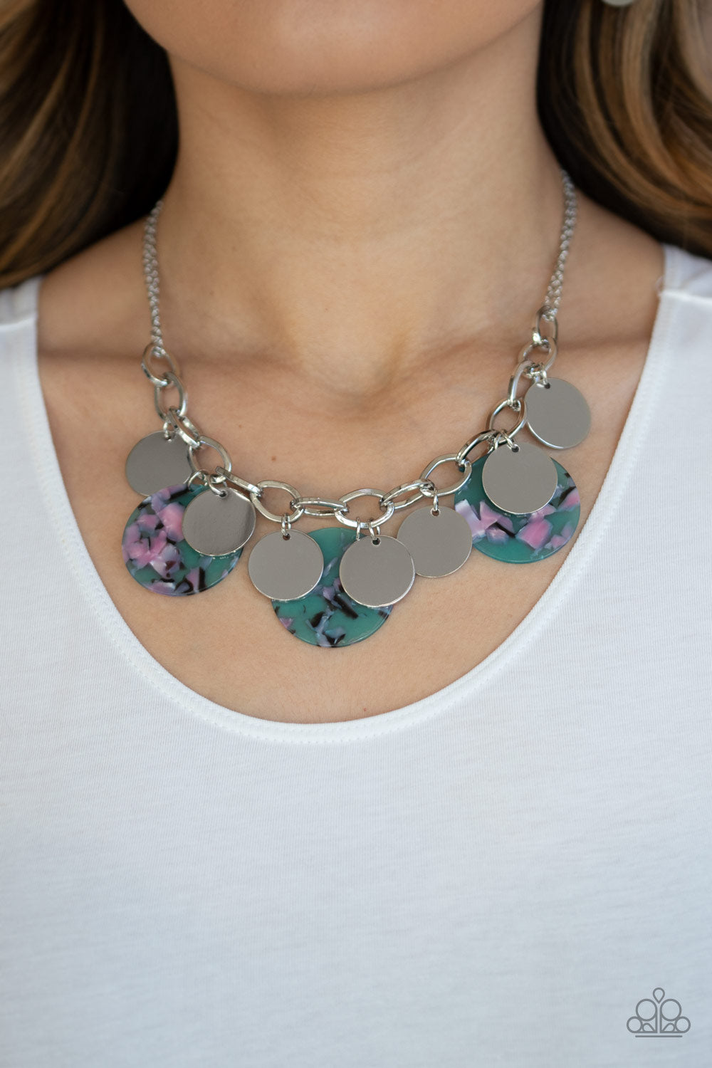 Confetti Confection Blue necklace