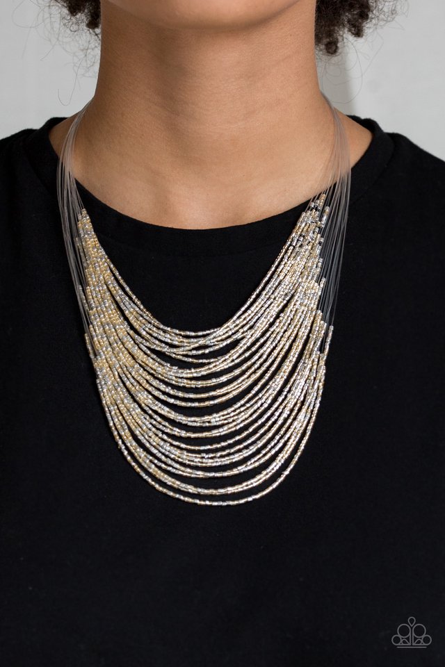 Catwalk Queen Multi seedbead necklace