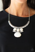 Load image into Gallery viewer, Commander In Chiefette white necklace
