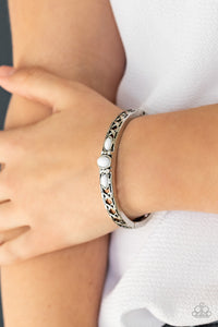 Caught in the Cross Heirs white bracelet