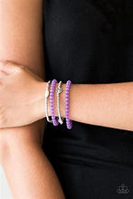 Load image into Gallery viewer, Blooming Buttercups purple bracelet
