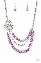 Load image into Gallery viewer, Fabulously Floral Purple necklace
