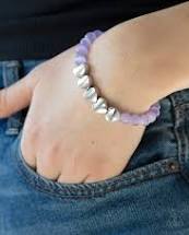 Load image into Gallery viewer, Heart melting glow Purple Bracelet
