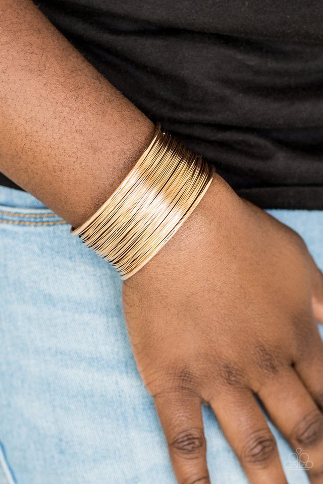 Wire Warrior Gold bracelet