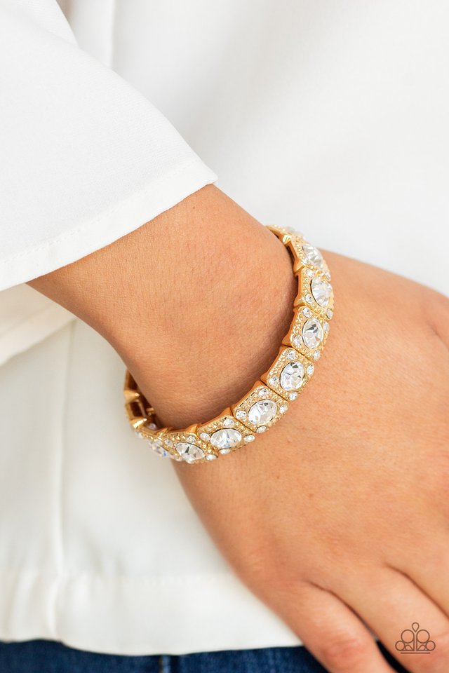 Blinged Out gold bracelet