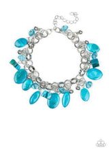 Load image into Gallery viewer, I Want to See the World Blue Necklace and Seashore Sailing Bracelet
