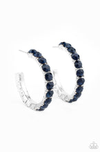 Load image into Gallery viewer, Classy is in Session Blue Hoop Earring
