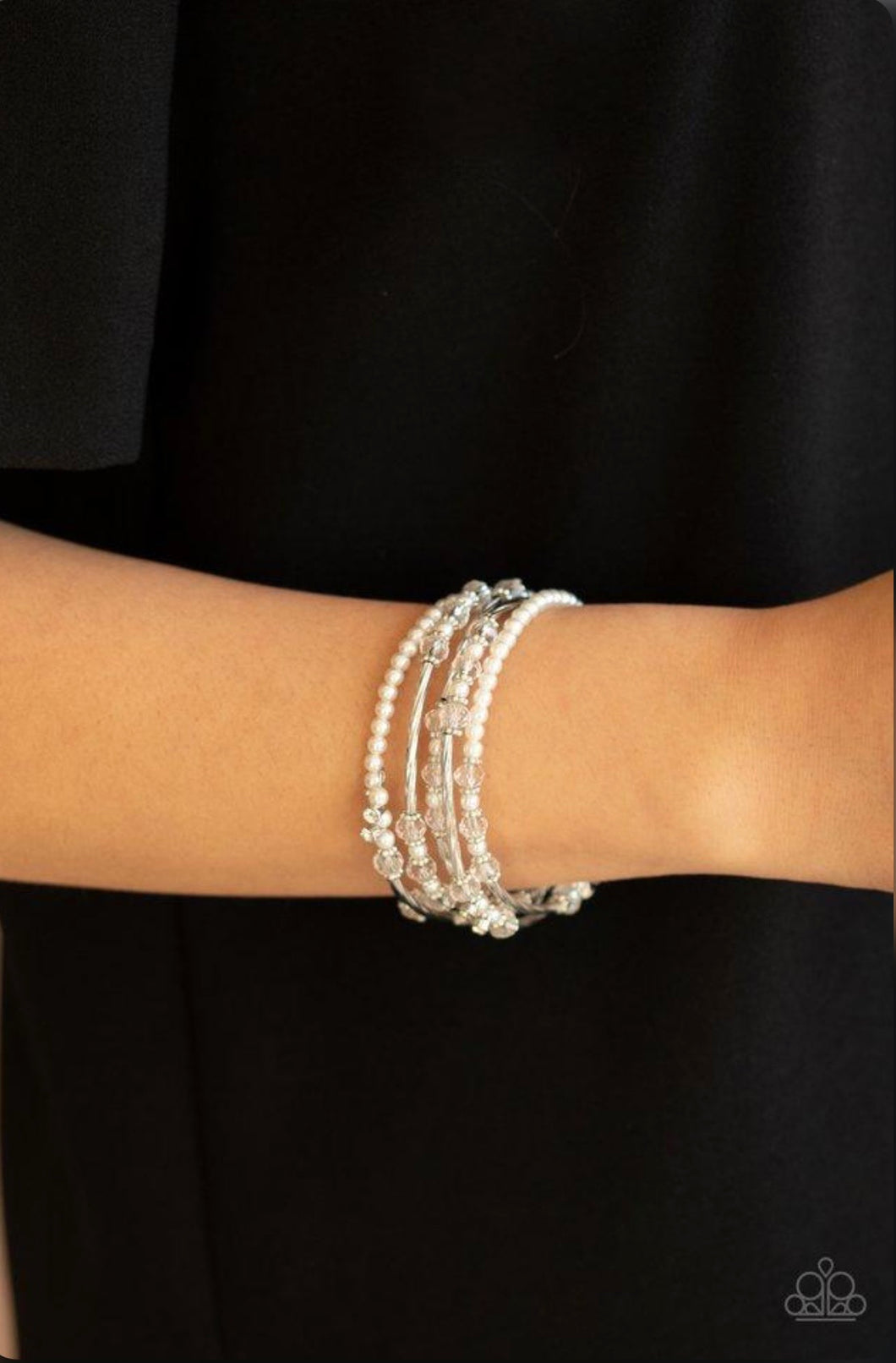 Head Turning Twinkle White Bracelet