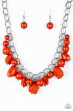 Load image into Gallery viewer, Gorgeously globetrotter Orange Necklace
