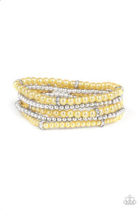 Fiercely Frosted Yellow Bracelet