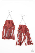Load image into Gallery viewer, Macrame Jungle Brown Earring
