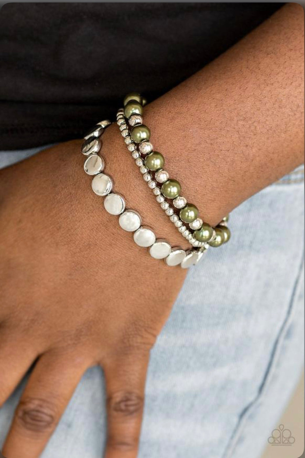 Girly Girl Glamour - Green bracelet