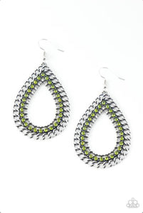 Mechanical Marvel Green Earring